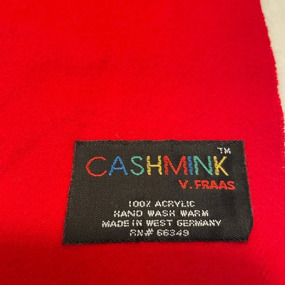 Cashmink Scarf in Bold Red - Picture 2 of 2
